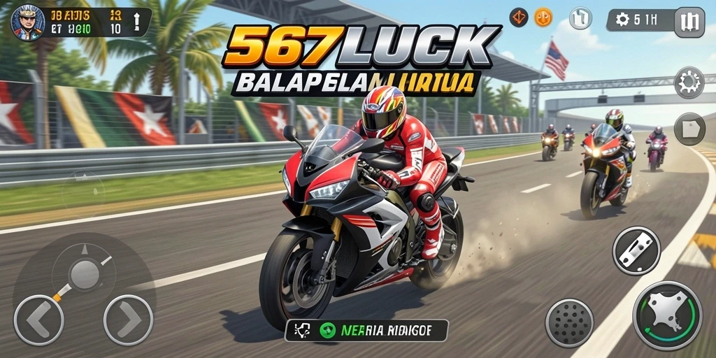 Gameplay seru balap motor di 567LUCK.