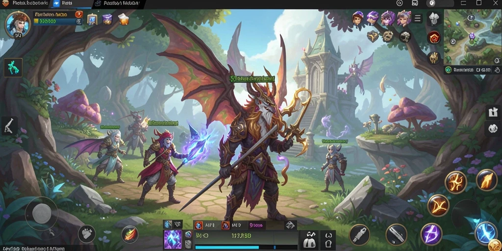Tampilan gameplay seru dan mendebarkan dalam dunia MMORPG API33.