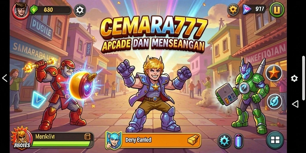 Tampilan gameplay seru CEMARA777 saat pemain melewati level menantang.