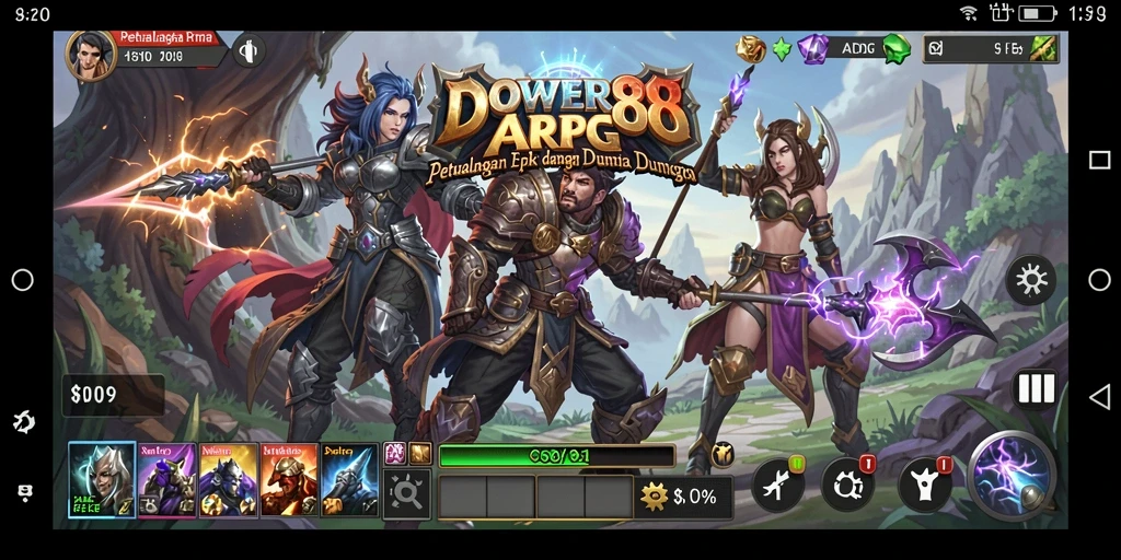 Tampilan gameplay DOWER88 yang mendebarkan dan penuh aksi.