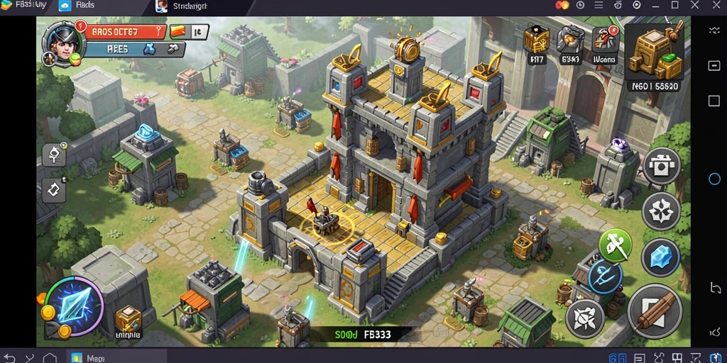 Tampilan gameplay FB333 dengan aksi seru di Tower Defense.