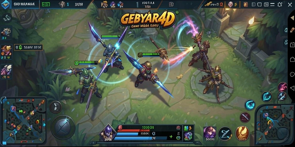 Gameplay menarik di GEBYAR4D dengan strategi tim yang menarik.