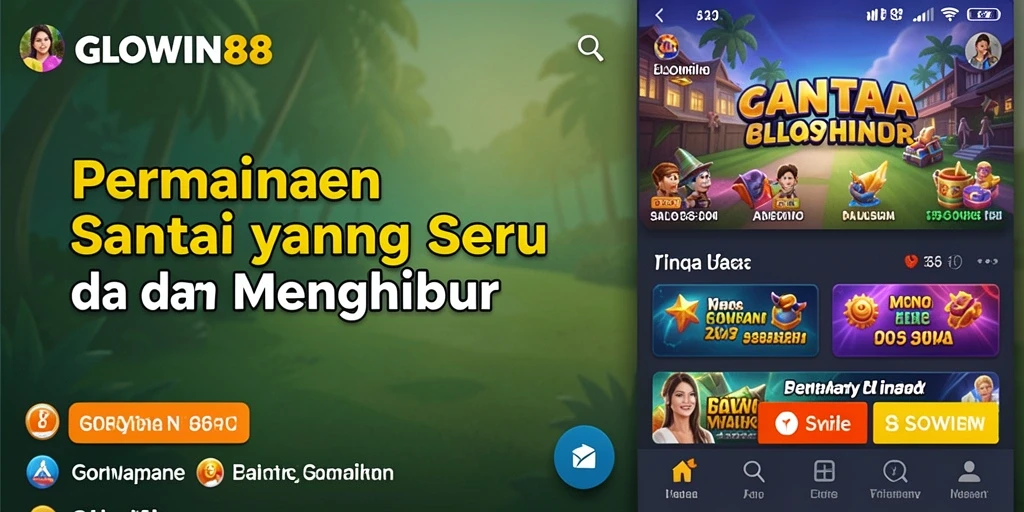 Tampilan gameplay GLOWIN88 yang seru dan penuh warna.