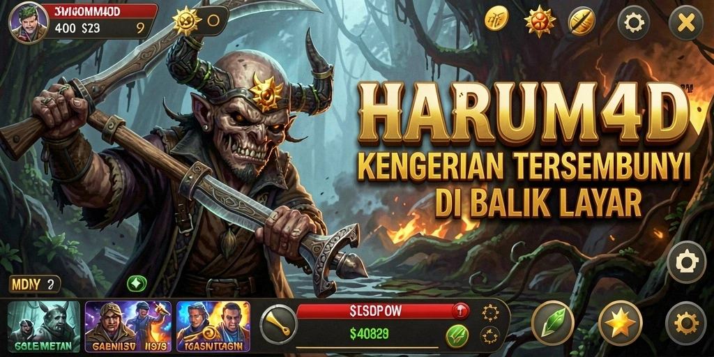 Tampilan gameplay HARUM4D yang mengerikan dan menegangkan.