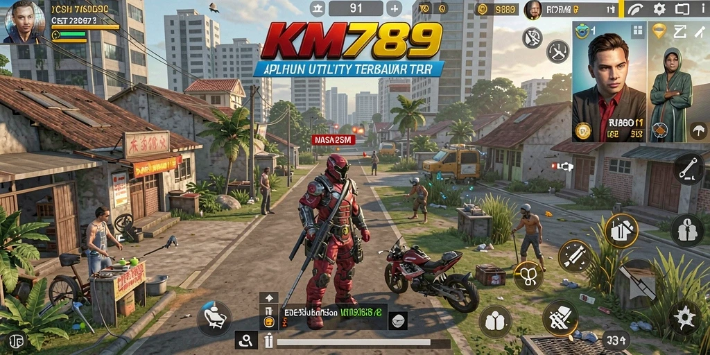 Screenshot utama KM789 yang menunjukkan antarmuka aplikasi Utility yang ramah pengguna.