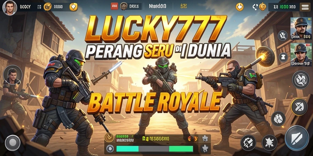 Tangkapan layar dari aksi seru di LUCKY777, battle royale yang menantang.