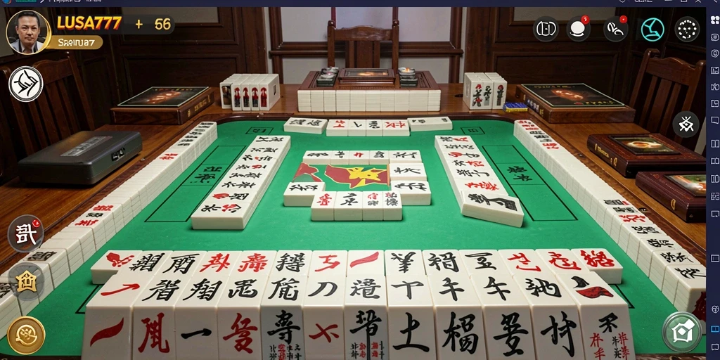 Tampilan gameplay Mahjong di LUSA777 yang menawan.