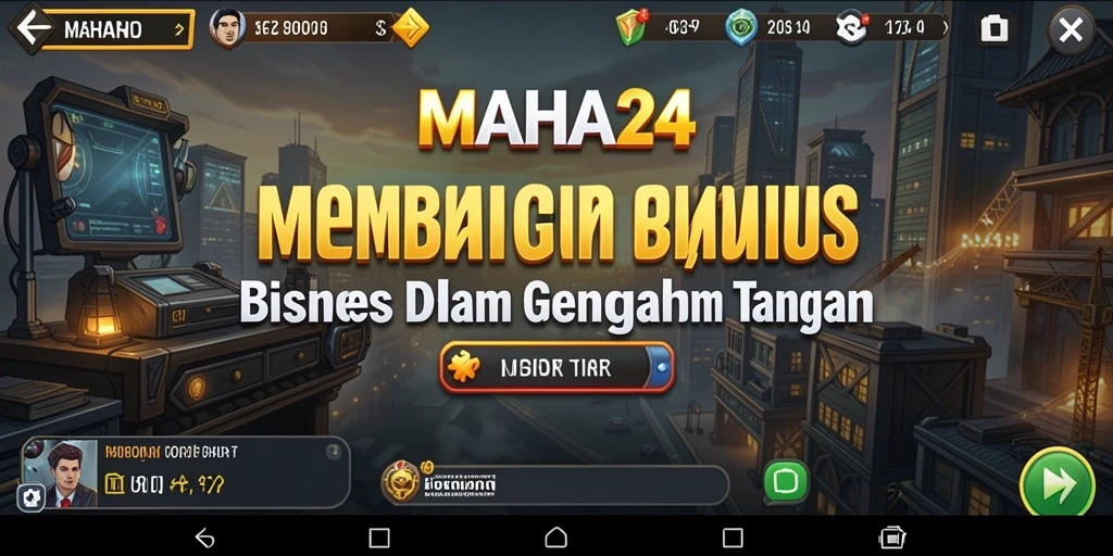 Gameplay Tycoon yang seru dan menantang di MAHA24.