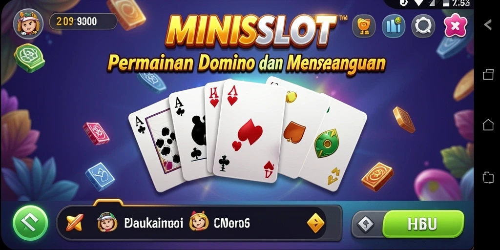 Gameplay seru dari game Domino MINISLOT dengan teman-teman.