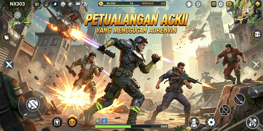 Gameplay menegangkan di NX303 dengan aksi tanpa henti.