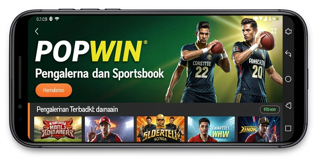 Tampilan menarik dari gameplay Sportsbook di POPWIN.