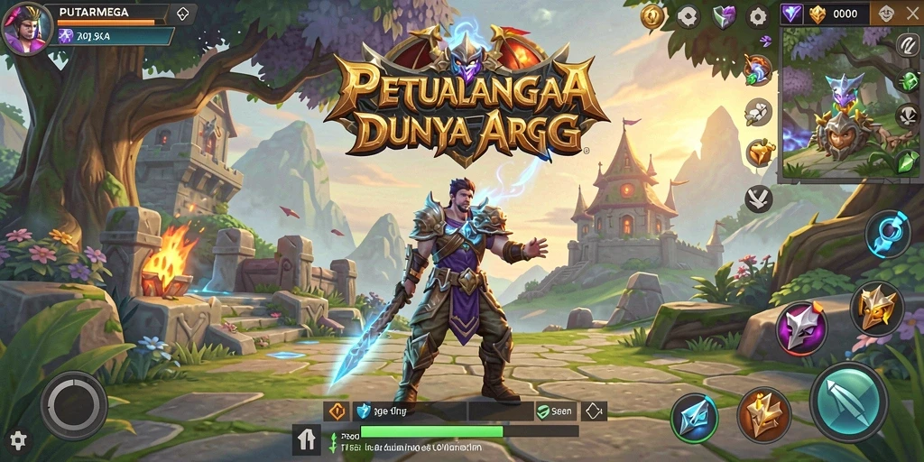 Tampak depan gameplay PUTARMEGA yang seru dan mengasyikkan.