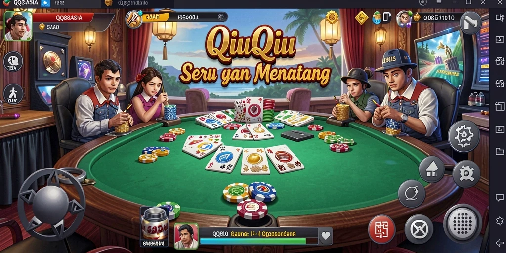 Screenshot gameplay QiuQiu yang menarik dan seru.