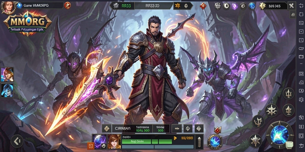 Tampilan screenshot RPG yang memukau dari gameplay RR33.