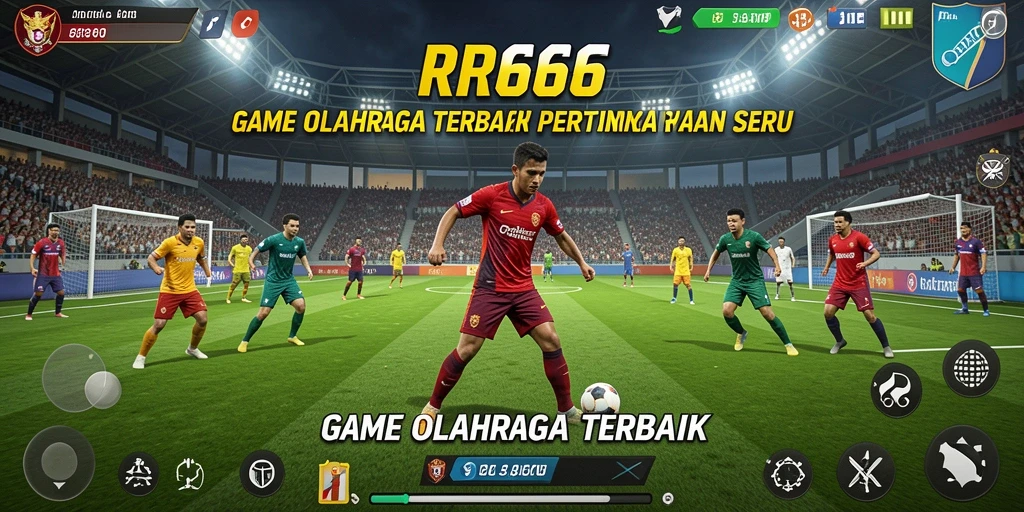 Screenshot gameplay RR666 menunjukkan aksi seru dalam turnamen olahraga.