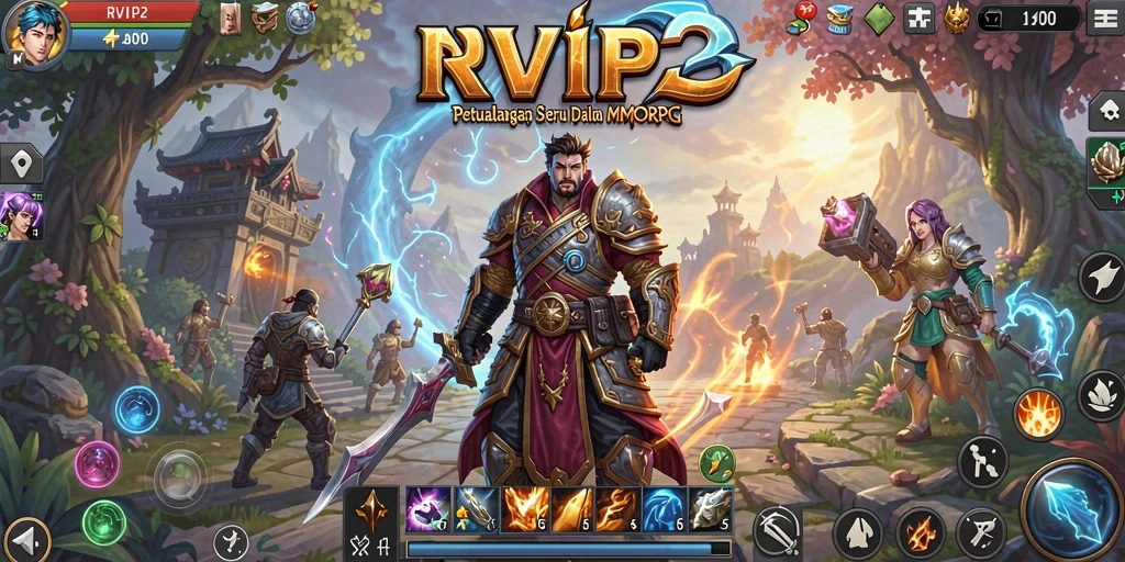 Screenshot gameplay menunjukkan aksi seru dalam petualangan MMORPG.