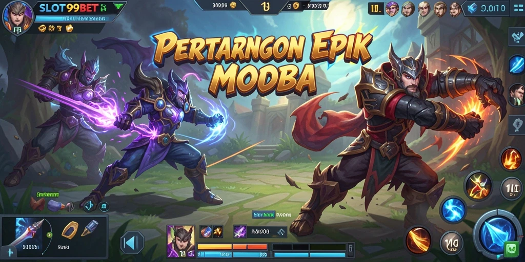 Gameplay MOBA yang seru dan menegangkan di SLOT99BET.