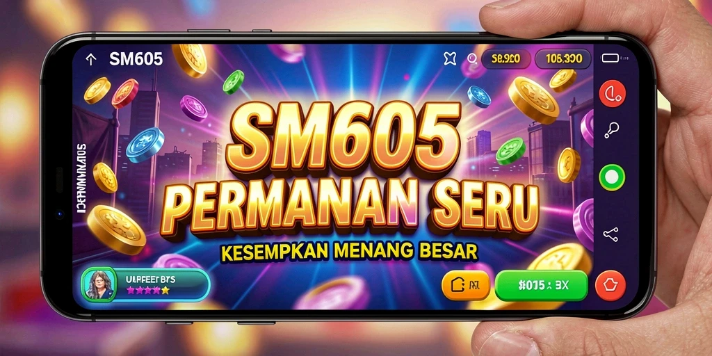 Gameplay SM605 yang menarik dengan grafik slot yang memukau.