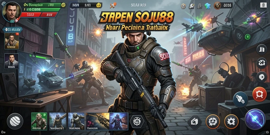 Tampilan strategis mendebarkan di SOJU88 dengan gameplay yang menarik.