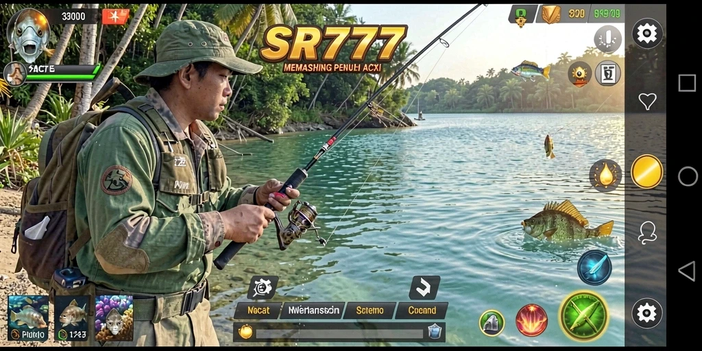 Gameplay menakjubkan dari SR777 saat memancing di laut.