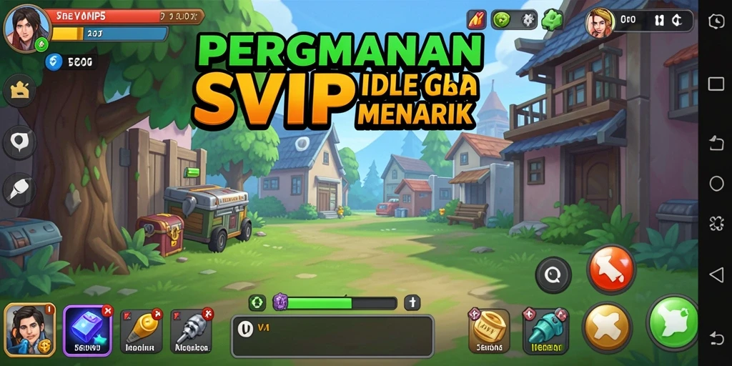 Tangkapan layar menunjukkan gameplay SVIP5 yang menampilkan pengumpulan sumber daya.