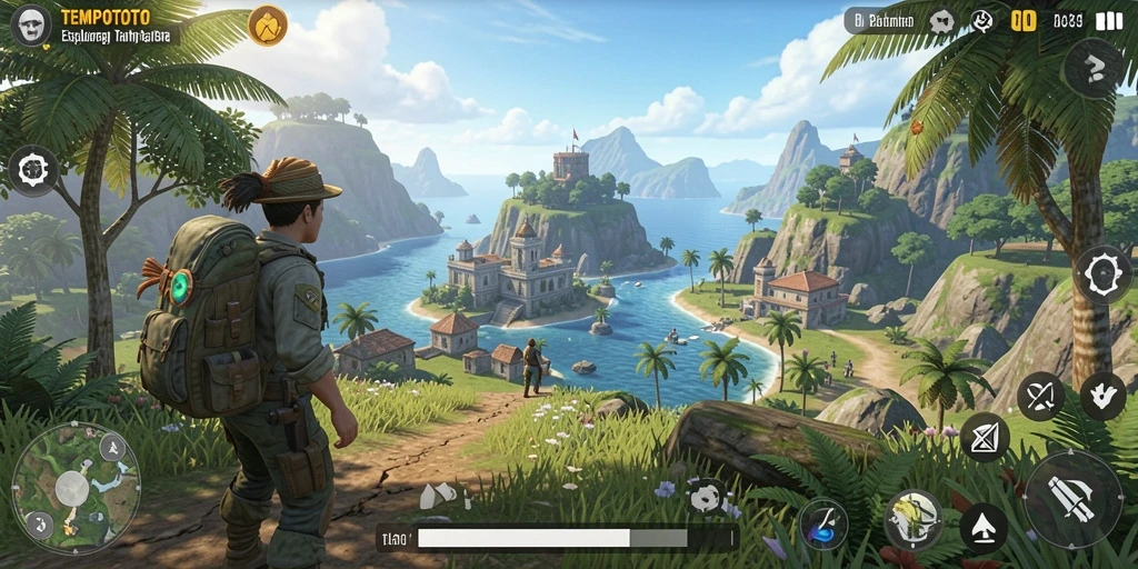 Gameplay TEMPOTOTO yang menarik di dunia terbuka.