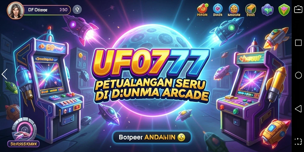 Tangkapan layar menampilkan aksi seru dalam gameplay Arcade UFO777.