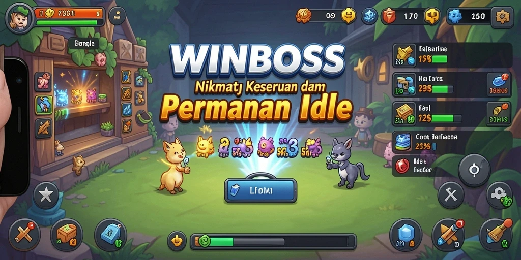 Tampilan gameplay WINBOSS yang memukau dan menenangkan.