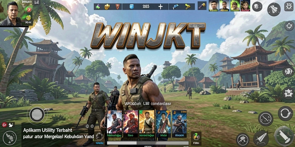 Tampilan utama aplikasi WINJKT yang memudahkan pengguna.
